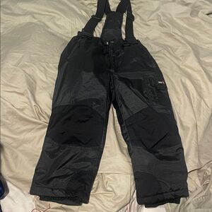 32 Degrees Kids Black Ski Overalls